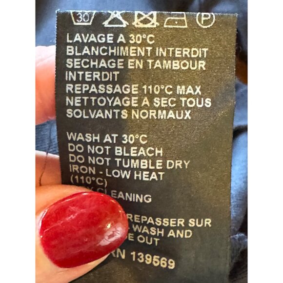 The Kooples Shirt Men XS Blue Cotton‎ Pique Logo Fitted Officer Collar Polo - Picture 12 of 12